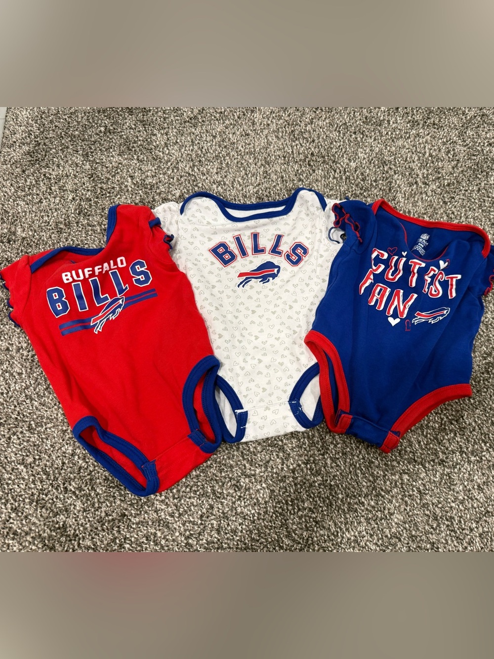 NFL Buffalo Bills Infant One-Piece Bodysuits - set of 3
